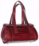 Byron Crocodile Day into Evening Bag, Magenta