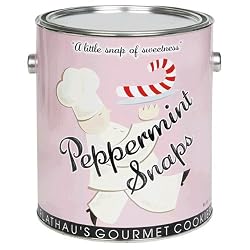 Flathau's Fine Foods Gourmet Cookies, Peppermint Snaps, 16-Ounce Can
