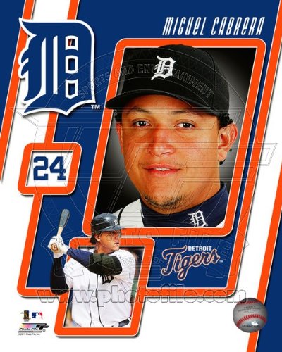 Miguel Cabrera - Detroit Tigers - MLB 8x10 Photo (2011 studio)