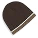 Beechfield two tone beanie hat Chocolate-Mocha-Natural