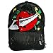 BLACK WOUNDED HEART COTTON TATTOO BASEBALL CAP