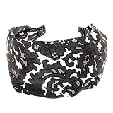 L. Erickson USA Scarf Headband 100% Silk Charmeuse - Midnight Floral