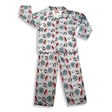 College Street - Toddler Boys Long Sleeve Coat Style Pajamas, Grey