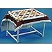 Dritz Quilter's Floor Frame, Adjustable, White