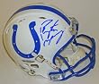 Peyton Manning Signed Colts Mini Helmet UDA