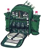Eigenschaften   / Picknickrucksack Multistar der grüne Rucksack für das Picknick 31-tlg mit Tellern, Besteck, Bechern