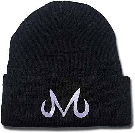 DINGZHAN Dragon Ball Z Majin Vegeta Logo Beanie Fashion Unisex Embroidery Beanies Skullies Knitted Hats Skull Caps