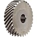 Boston Gear H2020L Plain Helical Gear, 45 Degree Helix, 14.5 Degree Pressure Angle, 0.500 Bore, 20 Pitch, 20 Teeth, Steel, LH