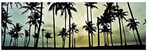 Miami Beach Canvas DSIGN24 A04116 IV, 90 x 30 CM / Stretched on Stretcher Frame by Dsign24