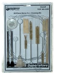New 20 Peice SPRAY GUN CLEANING KIT-HVLP Gravity-Detail