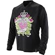Fox Racing Switch McQueen Women's MX Motorcycle Jersey w/ Free B&F Heart Sticker - Black/Pink