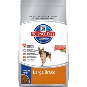 Hill's Science Diet Mature Adult Large Breed Dry Dog Food Bag, 33-Pound, Large
