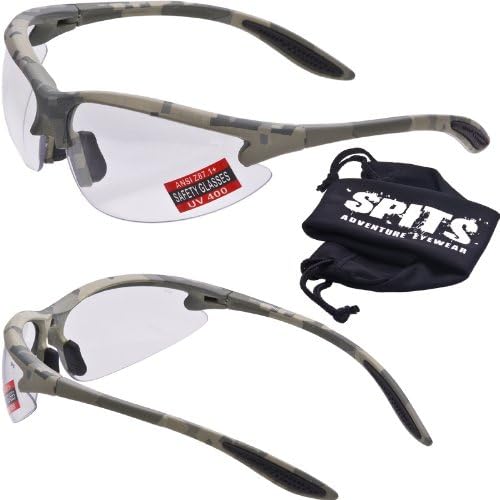 MAGSHOT Hunting Shooting Safety Glasses ACU Camo Frame - Safety Compliant ANSI Z87.1+