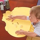 TinyDiner&reg; Portable Placemat in Yellow Hippo design