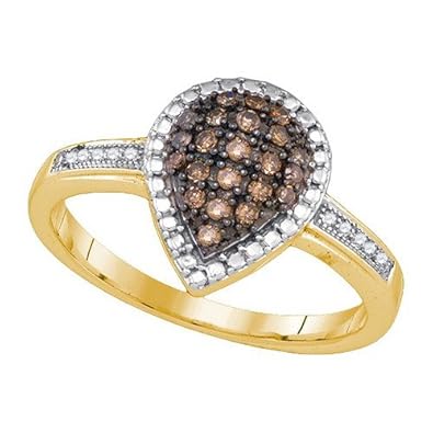 Cheap Girls Jewelry 0.20CTW BLACK DIAMOND FSAHION RING For Sale