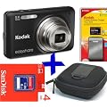 eHome Bundle: Kodak M5350 Digital Camera +4GB +Case +Extra Batery & Charger (Easyshare M5350 Black 16MP 5x Optical Zoom 2.7" LCD)