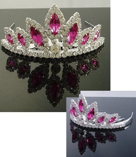 Exquisite Pink Crystal Prom T33 New