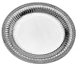 Wilton Armetale Flutes and Pearls Large Round Tray