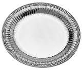 Wilton Armetale Flutes and Pearls Large Round Tray