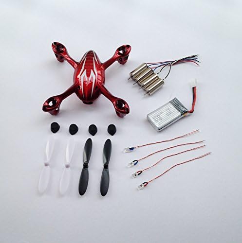 Hubsan X4 H107C RC Quadcopter Spare Parts Crash Pack Red/White