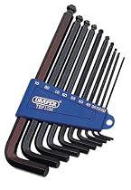 Draper 29595 Metric Ball End Hexagon Key Set 10pc
