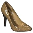 Women's Mossimo&reg; Virginia Faux Crocodile Pumps - Taupe Patent