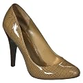 Women's Mossimo&reg; Virginia Faux Crocodile Pumps - Taupe Patent