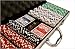 500 PC 11.5 Gram "Dice" Casino Size Poker Chips Set w/Aluminum Case
