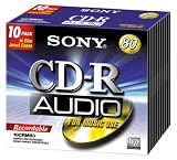 Sony CD-R Audio 80 Minute in Slim Jewel Case (10-Pack)