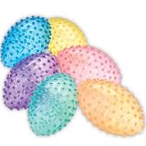 See Thru Knobby Football - Set of 6