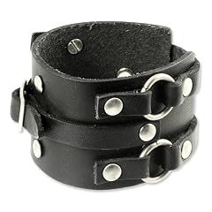 SilberDream Lederarmband schwarz Herren Leder Armband Echtleder LA0852
