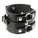 SilberDream Lederarmband schwarz Herren Leder Armband Echtleder LA0852