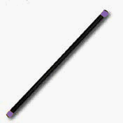 Spri 24lb Weighted Xercise Bar with Foam Padding
