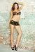 Fantasy Lingerie SS0016 Bullet Proof 3 Piece Bra, Pleated Skirt & G-string Included Camo Size Large