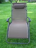 Extra Wide Brown Folding Zero Gravity Chair Recliner