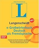 Eigenschaften Langenscheidt  / e-Großwörterbuch Deutsch als Fremdsprache. CD-ROM Version 4.0 für Windows ab 95. Langenscheidt