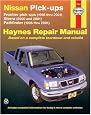 Nissan Frontier Pickup '98'01, Pathfinder '96'01 & Xterra '0 (Haynes Manuals)