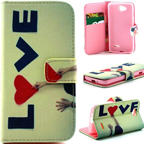 LG L90 Case, Optimus L90 Flip Case,Gift_Source [Stand Feature] Case Wallet [Wallet S] Premium Wallet Case Flip Cover for LG Optimus L90 - Love Pattern +1 X Screen Protector and Stylus Pen