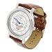 Geneva Plaintum Mens Leather Band Watch