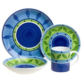 Caleca Bluemoon 16-Piece Dinnerware Set, Service for 4 by CALECA Italia S.R.L. CAYJ9 IMPORT