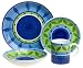 Caleca Bluemoon 16-Piece Dinnerware Set, Service for 4