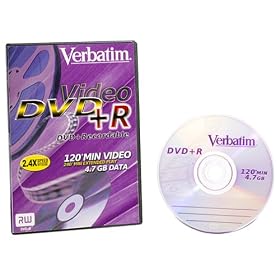 1-pack 4.7GB DVD+r Video Branded With Tall Box