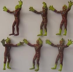 Ben 10 Heatblast PVC Figure 6 pack Great for Party Favors