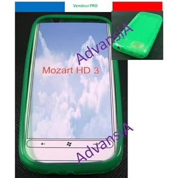 Housse coque etui silicone HTC 7 Mozart vert [Appareils électroniques]