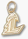 Louisville Cardinals New L 3/8 Charm - 14KT Gold Jewelry