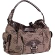 Tommy Hilfiger Herringbone Crest Jacquard Drawsting Shoulder Bag