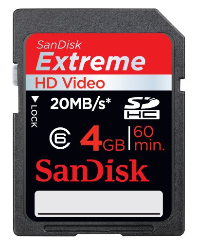 SanDisk Extreme HD Video SDHC 4GB Card