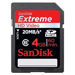 SanDisk Secure Digital High Capacity Card Extreme Video HD Speicherkarte 4GB