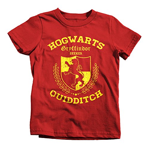 Gryffindor Quidditch Seeker Kids Funny T-Shirt Harry Wizard Potter Hogwarts Cup
