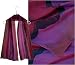 ULRIKE Oblong Chiffon Silk Scarf - Deep crimson and violet with iridescent flashes of scarlet and blue over the tops of the folds.